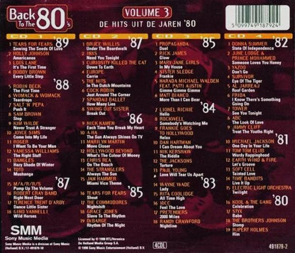 Various : Back To The 80's Volume 3 (De Hits Uit De Jaren '80) (4xCD, Comp)