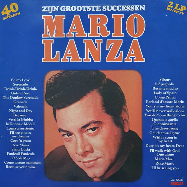 Mario Lanza : Zijn Grootste Successen (2xLP, Comp, Gat)