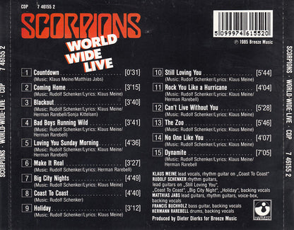 Scorpions : World Wide Live (CD, Album)