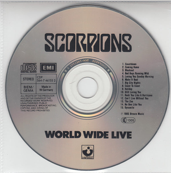 Scorpions : World Wide Live (CD, Album)