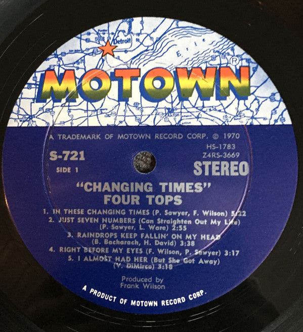 Four Tops : Changing Times (LP, Album)