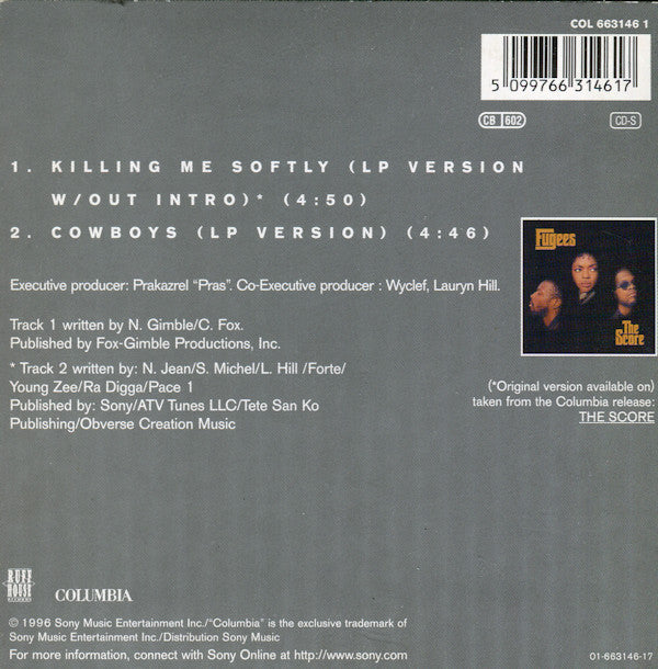 Fugees : Killing Me Softly (CD, Single)