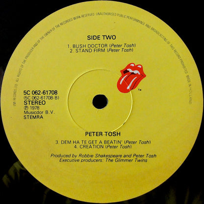 Peter Tosh : Bush Doctor (LP, Album)