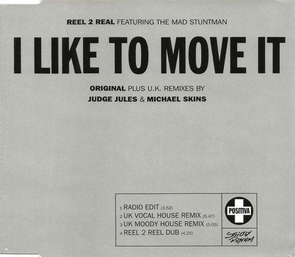 Reel 2 Real Featuring The Mad Stuntman : I Like To Move It (CD, Single)