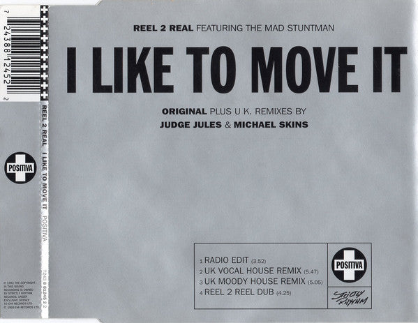 Reel 2 Real Featuring The Mad Stuntman : I Like To Move It (CD, Single)