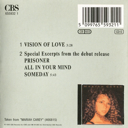 Mariah Carey : Vision Of Love (CD, Mini, Single)