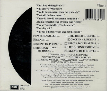 Talking Heads : Stop Making Sense (CD, Album, RE, Nim)