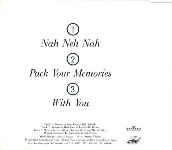 Vaya Con Dios : Nah Neh Nah (CD, Single)