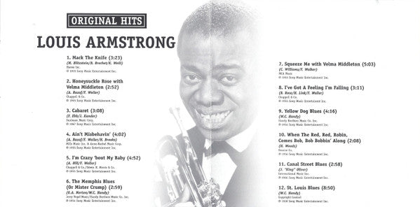 Louis Armstrong : Original Hits (CD, Comp)