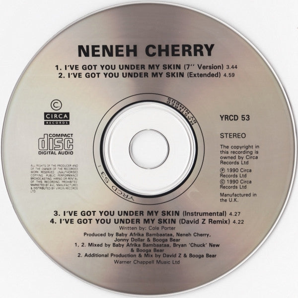 Neneh Cherry : I've Got You Under My Skin (CD, Single)