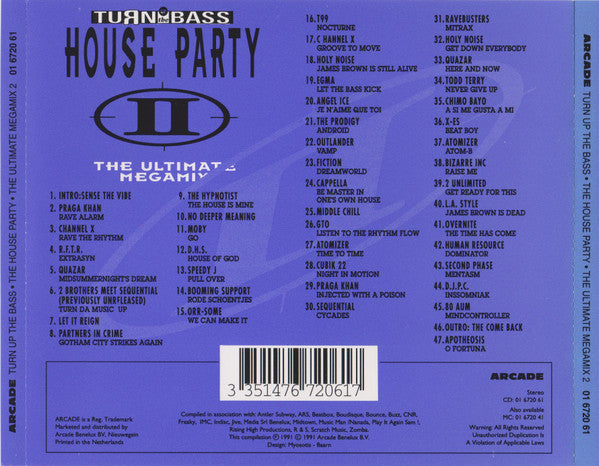 Various : House Party II (The Ultimate Megamix) (CD, Comp, Mixed)