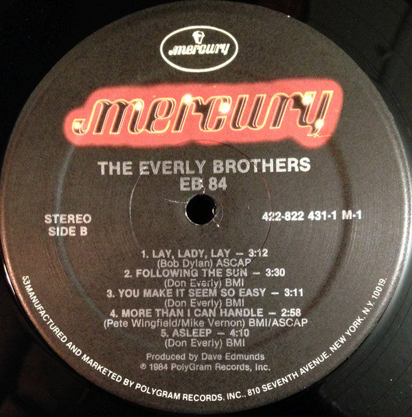 The Everly Brothers* : EB 84 (LP, Album, 53 )