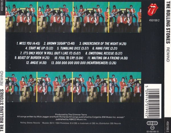 The Rolling Stones : Rewind (CD, Comp, RE)