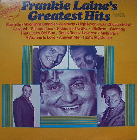 Frankie Laine : Frankie Laine's Greatest Hits (LP, Comp, RE)