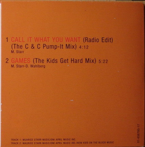 New Kids On The Block : Call It What You Want (CD, Mini, Single)