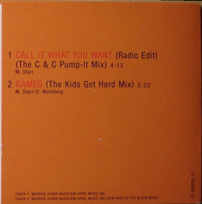 New Kids On The Block : Call It What You Want (CD, Mini, Single)