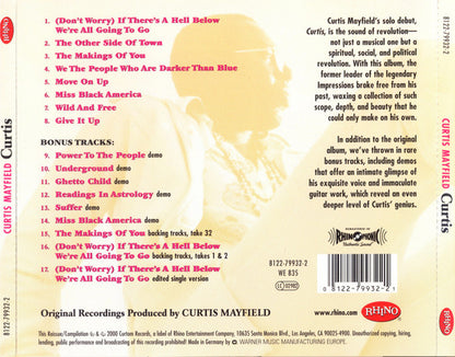 Curtis Mayfield : Curtis (CD, Album, RE, RM)