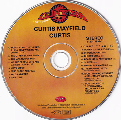 Curtis Mayfield : Curtis (CD, Album, RE, RM)