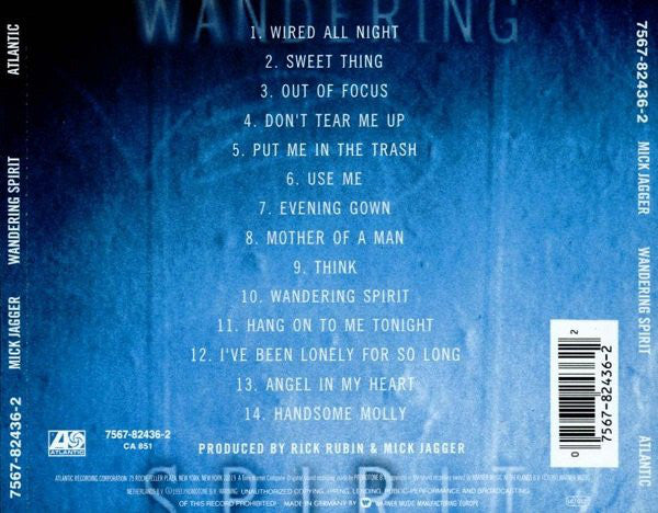 Jagger* : Wandering Spirit (CD, Album)