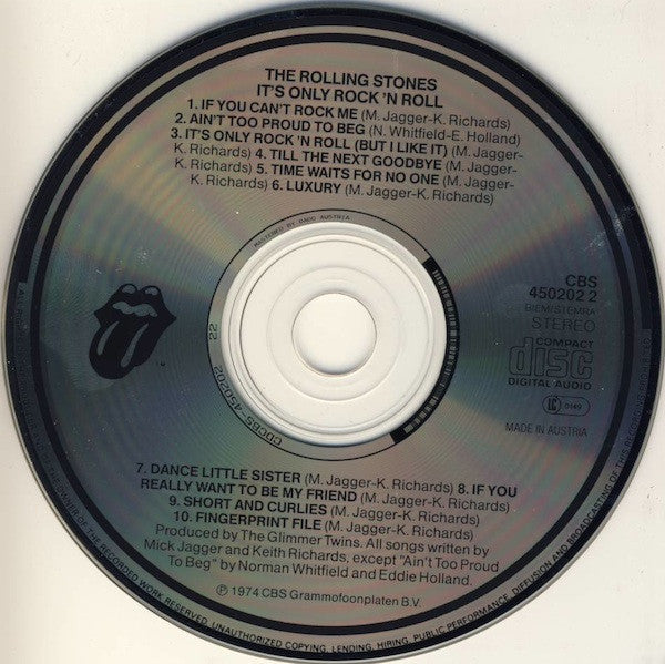 The Rolling Stones : It's Only Rock 'N Roll (CD, Album, RE, Red)