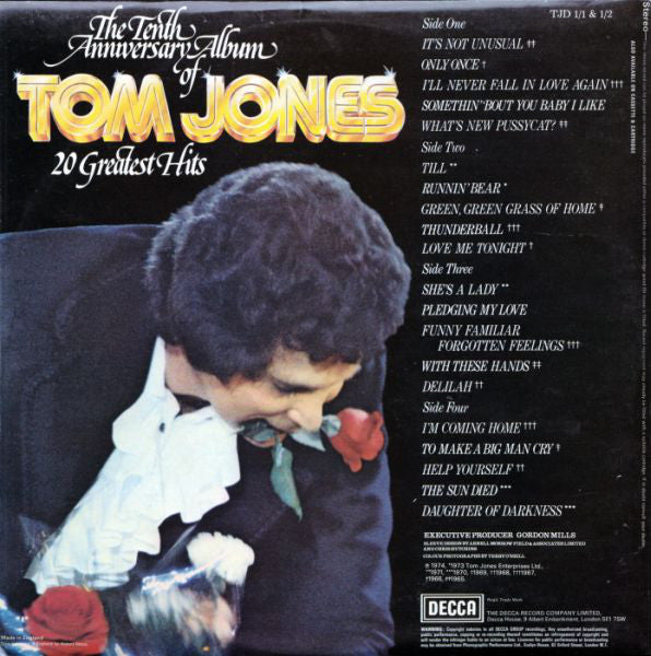 Tom Jones : 20 Greatest Hits (2xLP, Album, Comp, Gat)