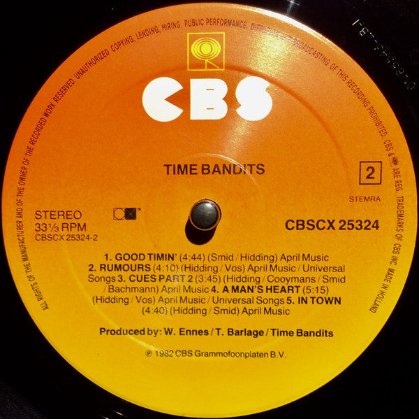 Time Bandits : Time Bandits (LP, Album)