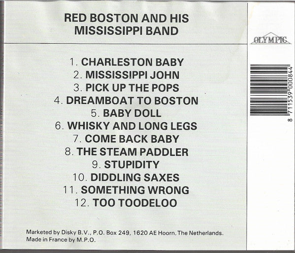 Red Boston And His Mississippi Band : Red Boston And His Mississippi Band (CD, Album)