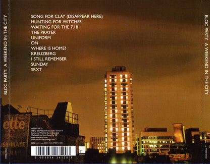 Bloc Party : A Weekend In The City (CD, Album)