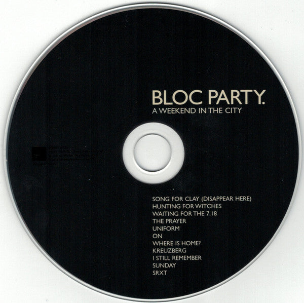 Bloc Party : A Weekend In The City (CD, Album)