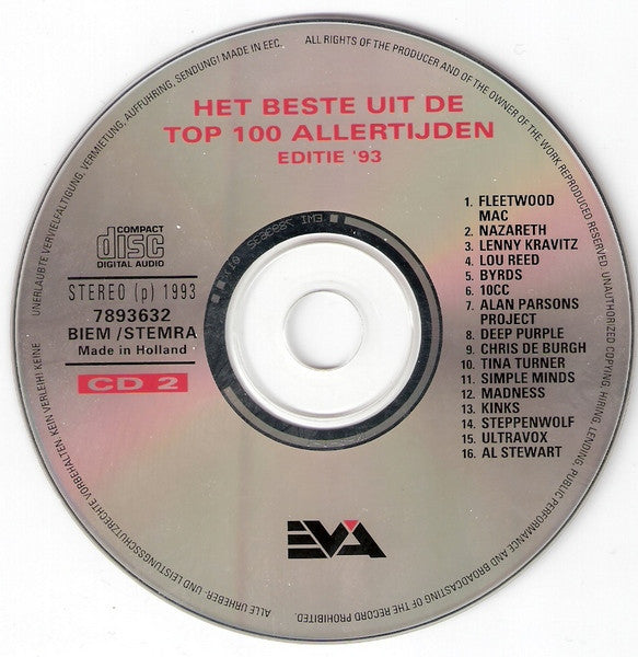 Various : Het Beste Uit De Top 100 Allertijden - Editie '93 (2xCD, Comp)